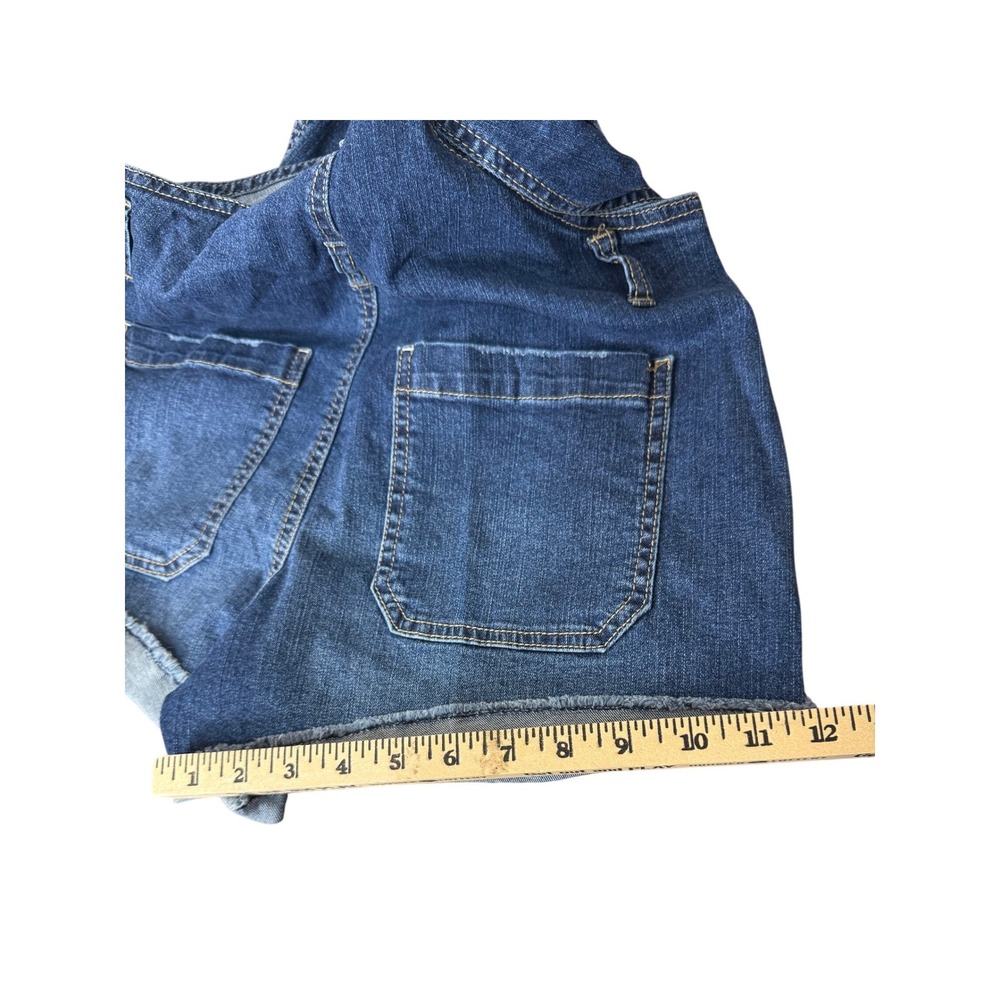 Unionbay NEW Denim Shortalls Large Dark Wash Summer Casual Beach Travel 90s Vibe - Picture 12 of 13